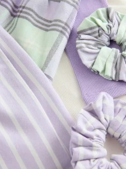 Violet/vert - Lot de 2 pantalons de pyjama tissés (3-16ans)
