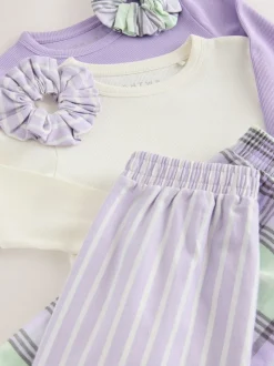 Violet/vert - Lot de 2 pantalons de pyjama tissés (3-16ans)