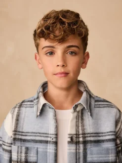 Vérification bleue - Veste-chemise doublée (3-16ans)