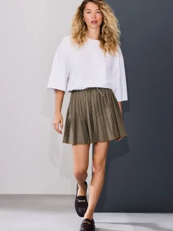 Vérification Brown - Jupe courte plissée à enfiler