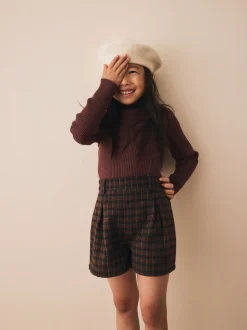 Vérification Brown - Short plissé sur le devant (3-16ans)