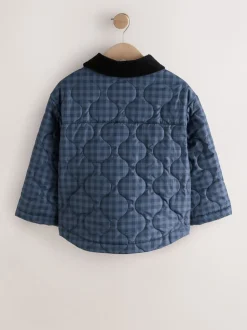 Vérification de la Marine - Veste matelassée Résistant à la douche (3-16ans)