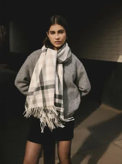 Vérification Monochrome - Écharpe épaisse