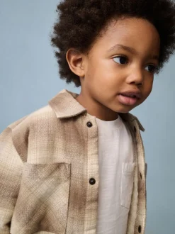 Vérification neutre - Veste-chemise à carreaux doublée de peau de mouton (3mois7ans)