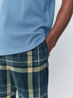 Vérification noire - Ensemble pyjama texturé confortable Motionflex à poignets