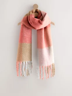 Vérification rose - Écharpe couverture brossée épaisse