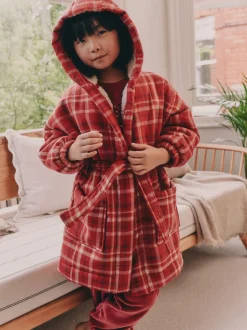 Vérification rouge - Robe de chambre doublée de peau de mouton (9mois16ans)