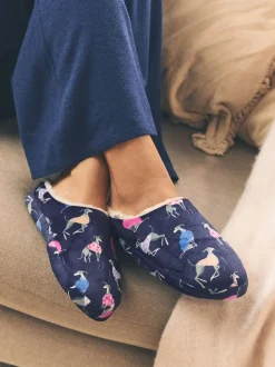 Whippet bleu marine - Chaussons Mule