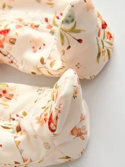 Woodland écru imprimé à capuche - Combinaison bébé en nylon (0mois à2ans)