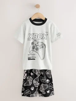Xbox noir/gris - Lot de 2 Pyjamas courts sous licence (5-16ans)