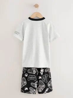 Xbox noir/gris - Lot de 2 Pyjamas courts sous licence (5-16ans)