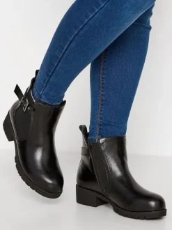 Yours Curve bottines à boucle