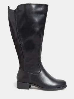 Yours Curve Coupe ample Bottes/Bottines montant au genou extensible