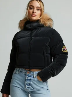 Zavetti Canada Bellucci 2 femme.0 Doudoune crop top noire