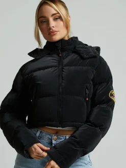 Zavetti Canada Bellucci 2 femme.0 Doudoune crop top noire